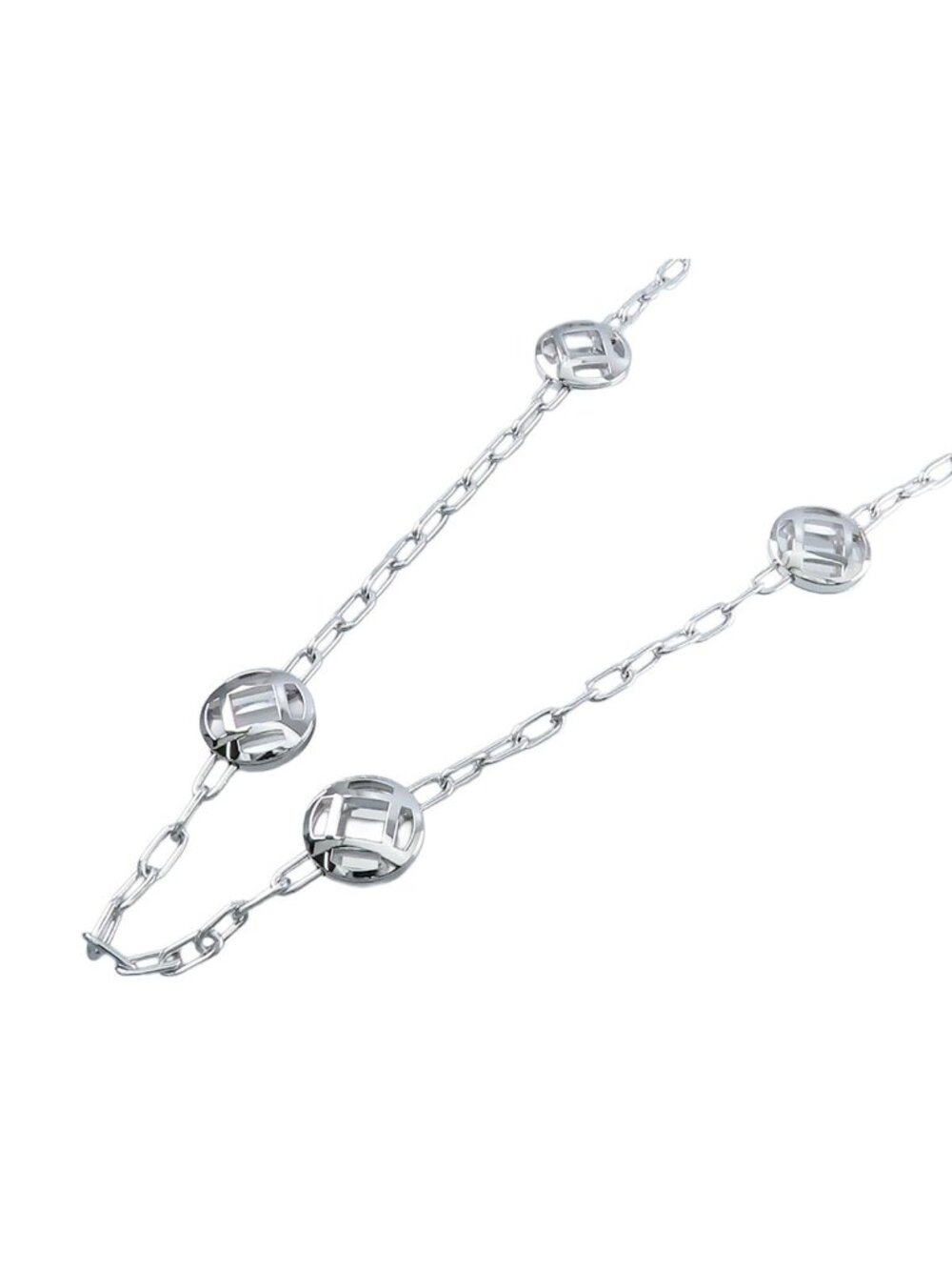 Cartier Pasha de Cartier Necklace White Gold 18K Grid Chain